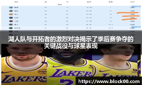 湖人队与开拓者的激烈对决揭示了季后赛争夺的关键战役与球星表现
